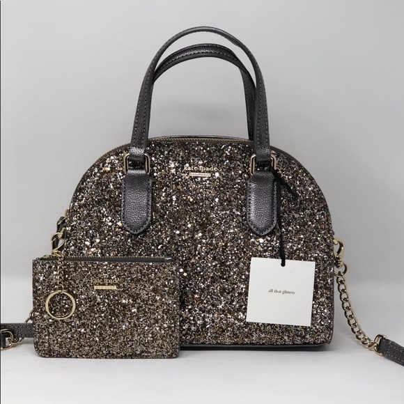 kate spade Handbags - Kate Spade laurel way  Reiley glitter bag+wallet